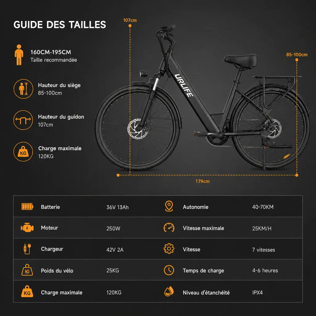 Veltrix-Bike Vélo De Ville Électrique Batterie Amovible Acier Au Carbone