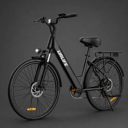 Veltrix-Bike Vélo De Ville Électrique Batterie Amovible Acier Au Carbone