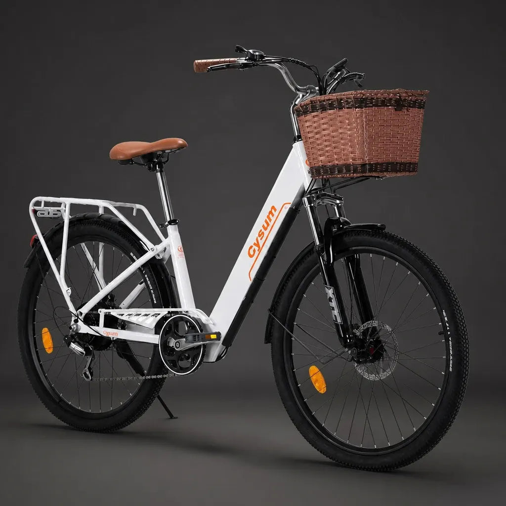 Veltrix-Bike Vélo De Ville Homme Cadre Bas Acier Au Carbone