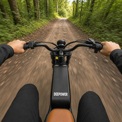 Veltrix-Bike Vélo Électrique Acier Au Carbone Tout-Terrain Pneus Larges