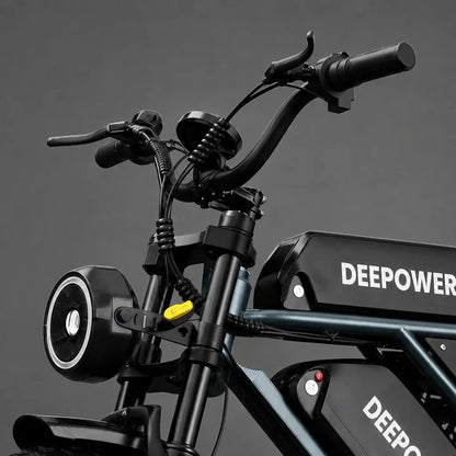 Veltrix-Bike Vélo Électrique Acier Au Carbone Tout-Terrain Pneus Larges