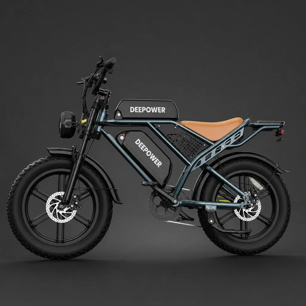 Veltrix-Bike Vélo Électrique Acier Au Carbone Tout-Terrain Pneus Larges