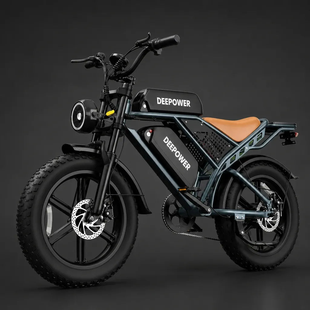 Veltrix-Bike Vélo Électrique Acier Au Carbone Tout-Terrain Pneus Larges