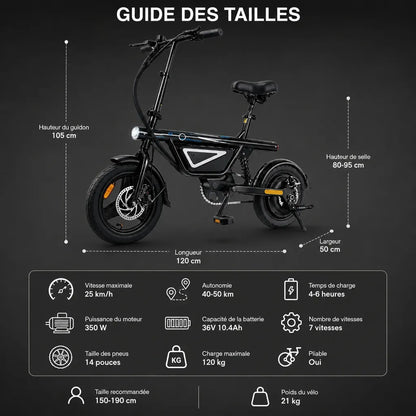 Veltrix-Bike Vélo Électrique Pliable En Acier Au Carbone