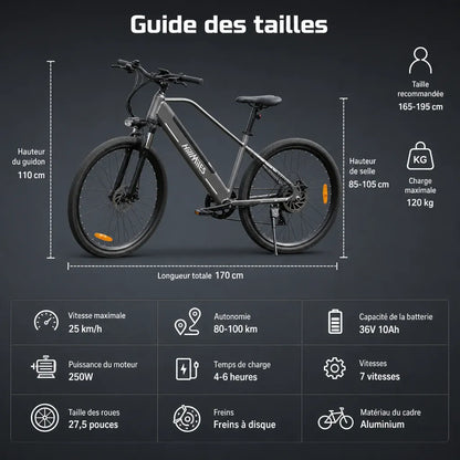 Veltrix-Bike Vélo Tout Terrain Électrique VTT