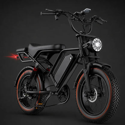 Veltrix-Bike Vélo Vtt Noir Gros Pneus 20
