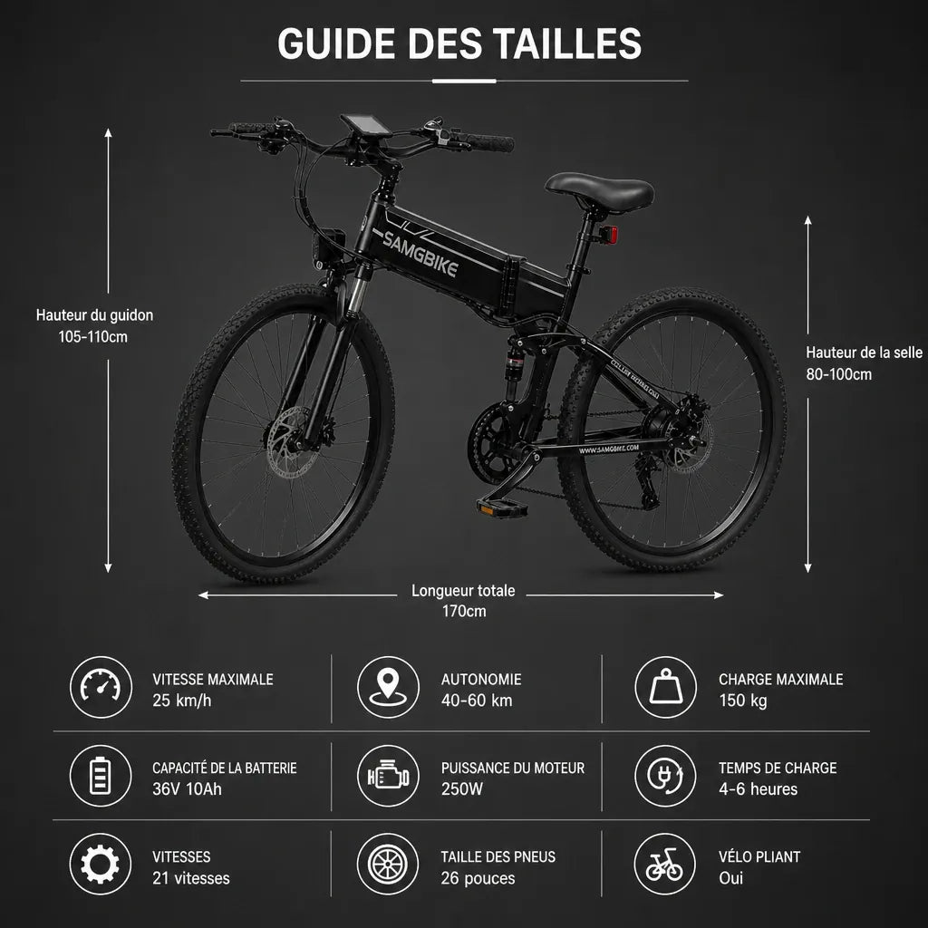 Veltrix-Bike Vélos Pliant VTT électrique