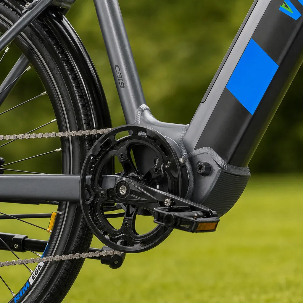 Veltrix-Bike Vélos Ville Cadre Bas Batterie 43.2V